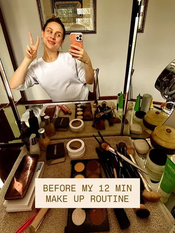 alexbeadon Instagram post about Makeup routine