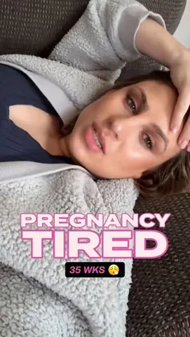 alexbeadon Instagram post about Pregnancy fatigue
