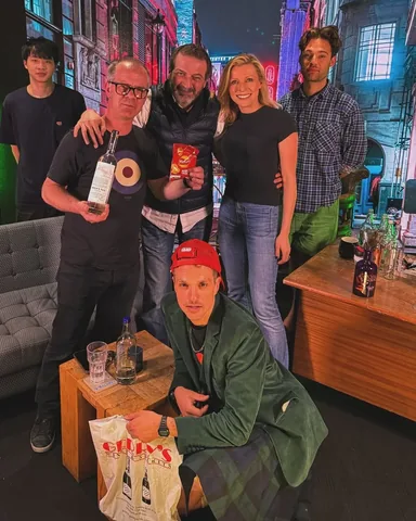 alexgrobson Instagram post about Drinks podcast
