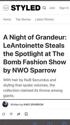 alyshaantoinette Instagram post about Fashion event coverage