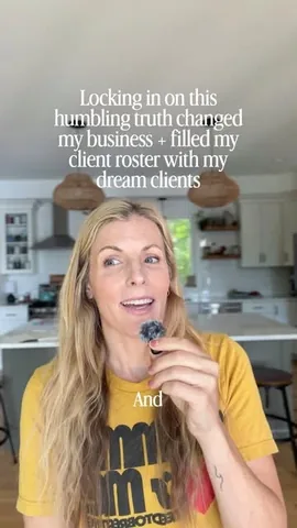amberlilyestrom Instagram post about Client acquisition philosophy
