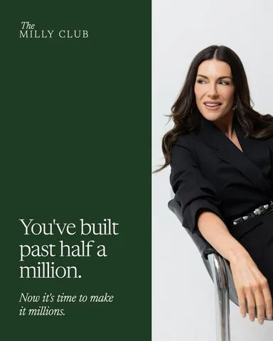 amyporterfield Instagram post about The Milly Club