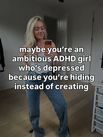 angieleeshow Instagram post about ADHD and creative fulfillment