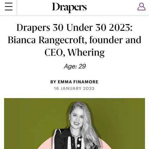 biancarangecroft Instagram post about Founder recognition