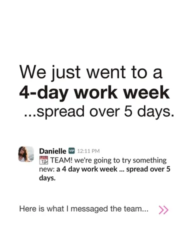 daniellelaporte Instagram post about Work life balance