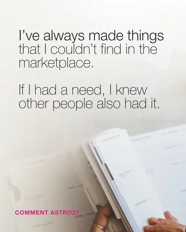 daniellelaporte Instagram post about Planner origin story