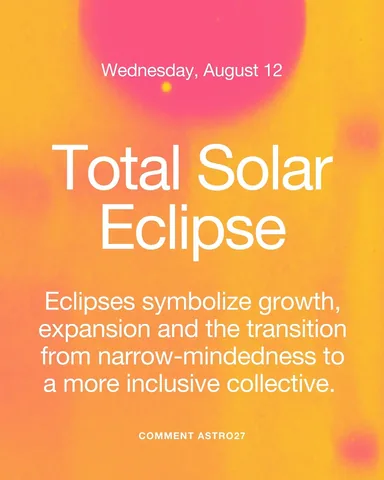 daniellelaporte Instagram post about Solar eclipse astrology