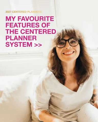 daniellelaporte Instagram post about Centered Planner features