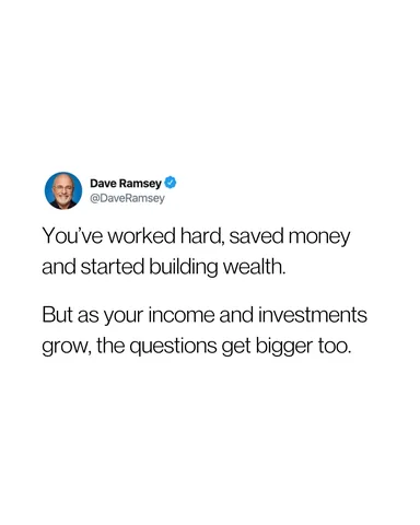 daveramsey Instagram post about Investing education