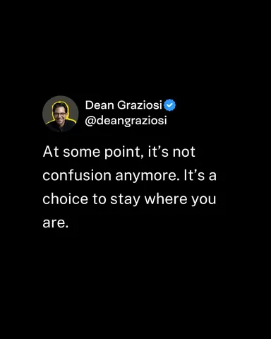 deangraziosi Instagram post about Decisive action