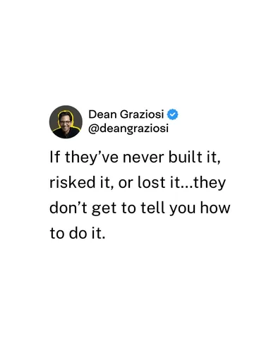 deangraziosi Instagram post about Advice and influence