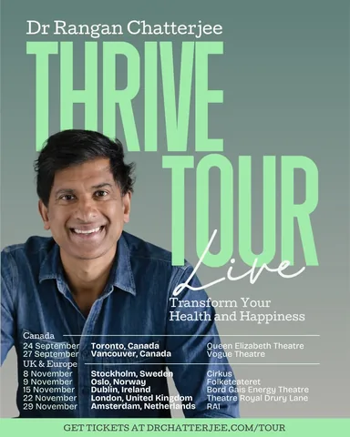 drchatterjee Instagram post about Live wellness tour