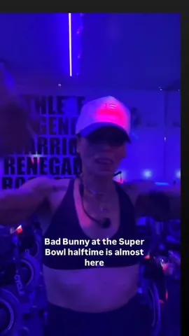 eladycruz_fitness Instagram post about Bad Bunny themed fitness rides