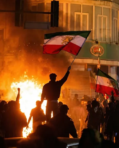 farokh Instagram post about Iranian protests