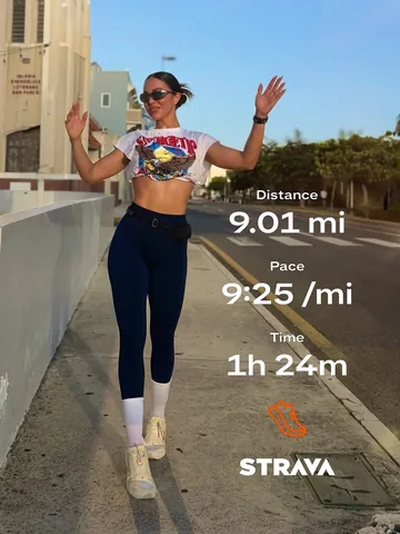 gabsmrivers Instagram post about Running y esfuerzo