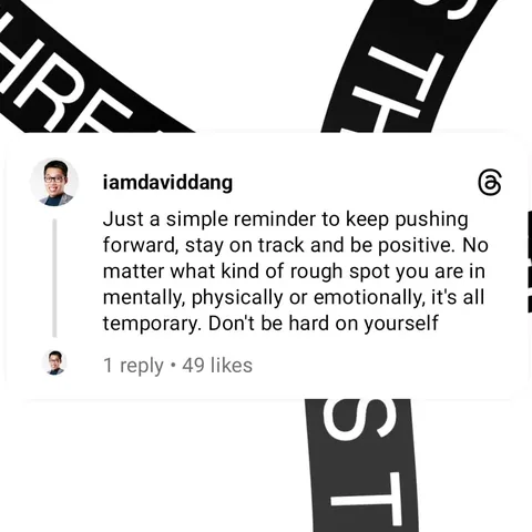 iamdaviddang Instagram post about Perseverance