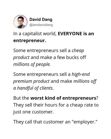 iamdaviddang Instagram post about Entrepreneurship