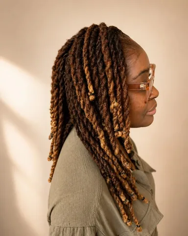 iamjafaea Instagram post about Loc refresh with twists
