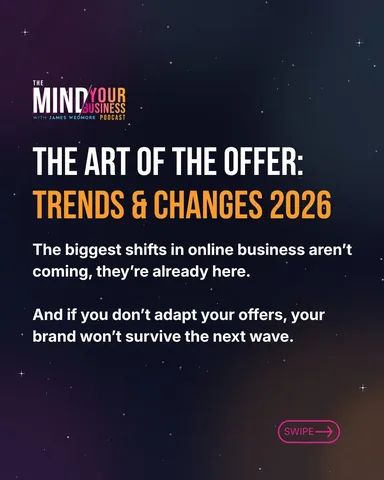 jameswedmore Instagram post about Brand and offer strategy