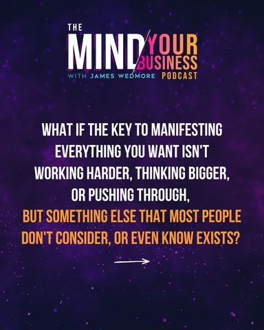 jameswedmore Instagram post about Meditation and manifesting