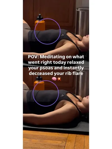kweenkathy Instagram post about Psoas tension and nervous system regulation
