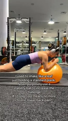 kweenkathy Instagram post about Core strength for low back pain