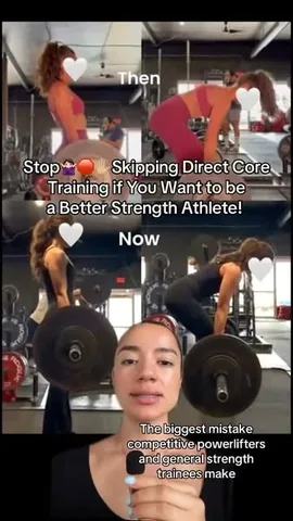 kweenkathy Instagram post about Direct core training for lifters
