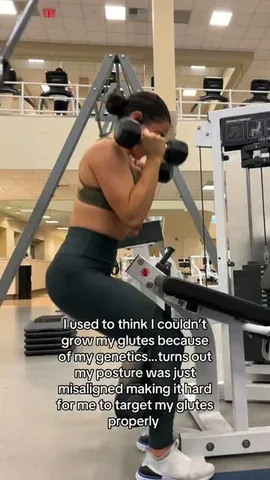 kweenkathy Instagram post about Pelvic alignment for glute training