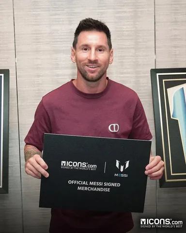 leomessi Instagram post about Signed FIFA World Cup collection