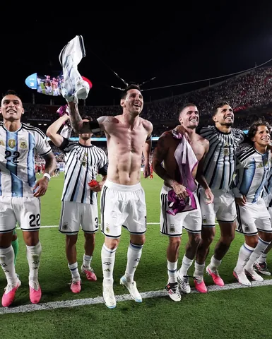 leomessi Instagram post about Argentina reaches the semifinals