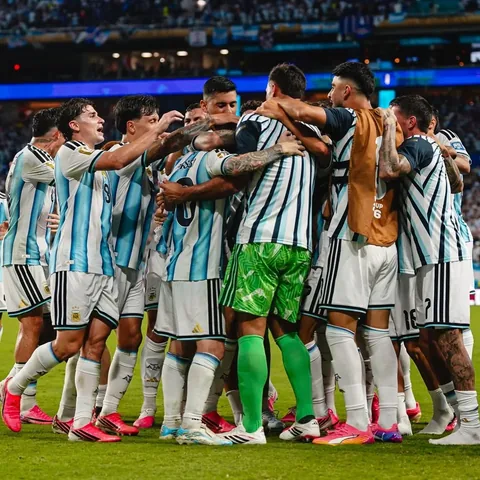 leomessi Instagram post about Argentina match victory