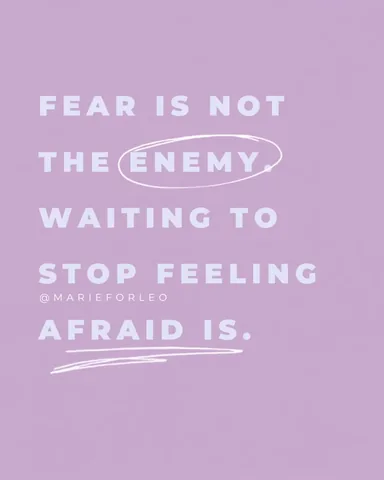 marieforleo Instagram post about Courage