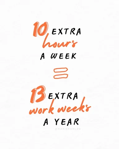marieforleo Instagram post about Time management