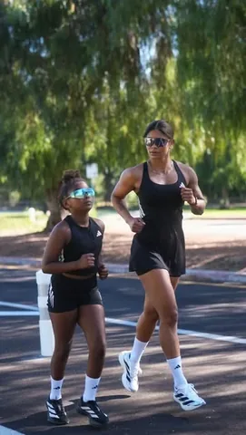 massy.arias Instagram post about Parenting through exercise