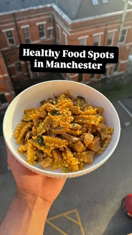 mhktraining Instagram post about Healthy Manchester lunch spots