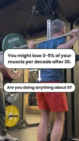 olliethompsonhealth Instagram post about Muscle retention with age