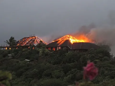 richardbranson Instagram post about Necker Island fire anniversary