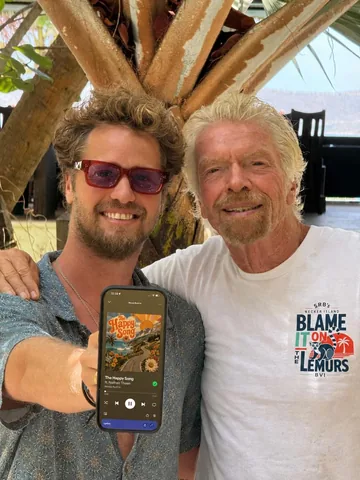richardbranson Instagram post about Music recommendation