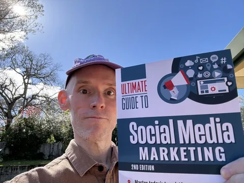 robertoblake Instagram post about Social media marketing book release