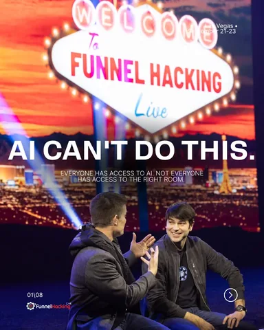 russellbrunson Instagram post about Funnel Hacking Live event