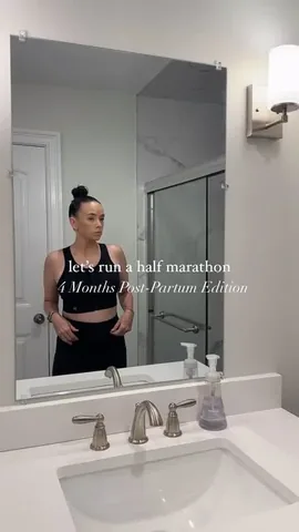 schmittastic Instagram post about Postpartum half marathon training