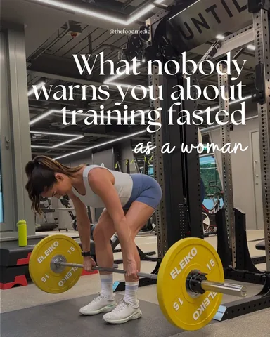 thefoodmedic Instagram post about Fasted training