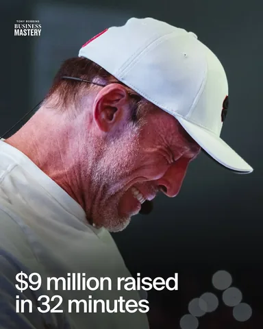 tonyrobbins Instagram post about Fundraising for human trafficking relief