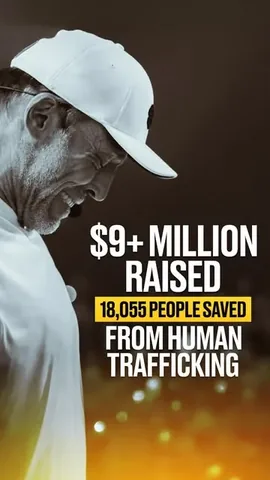 tonyrobbins Instagram post about Human trafficking philanthropy