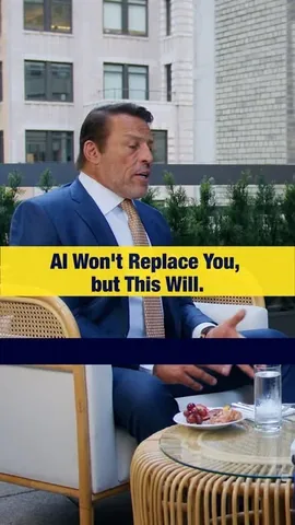 tonyrobbins Instagram post about Leadership and artificial intelligence