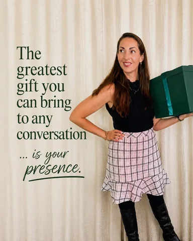 vvanedwards Instagram post about Conversation confidence
