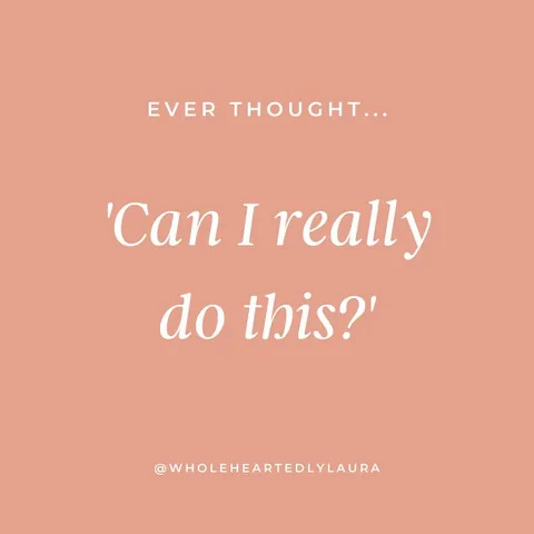 wholeheartedlylaura Instagram post about Self doubt in coaching businesses